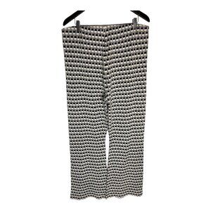 NWT COS Flared Checked Jacquard Knit Trouser Pants-sz Large